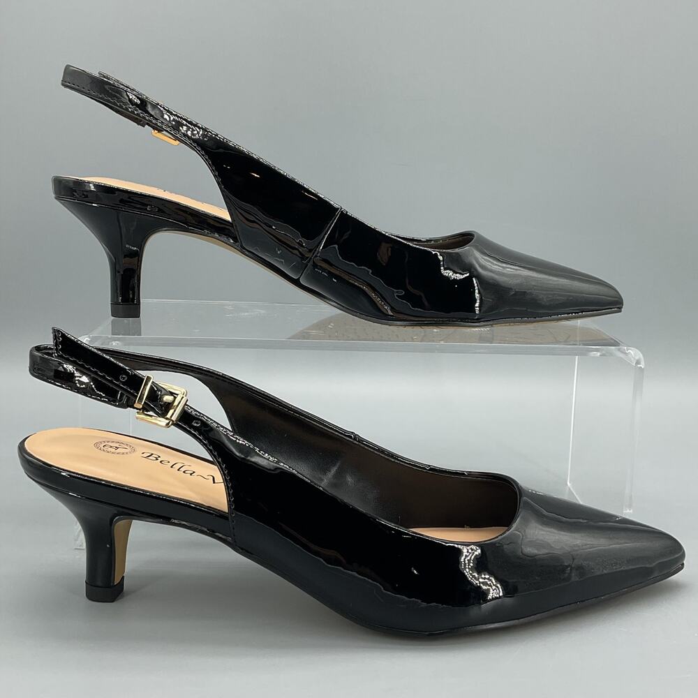 NEW Bella Vita Women’s Scarlett Slingback Pumps Black Size 9M